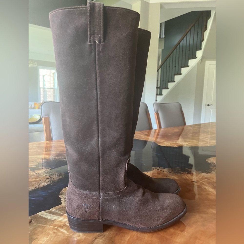 FRYE Brown Suede Knee Boots